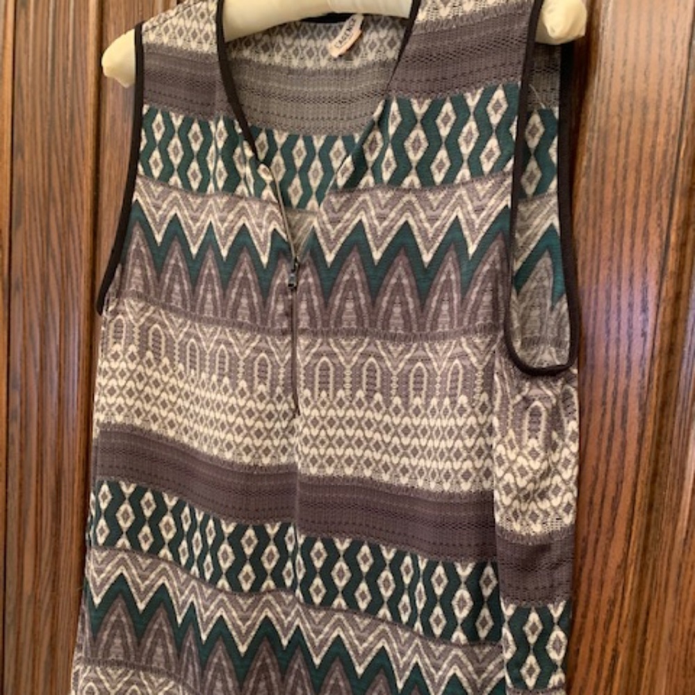 L'Agence Silky Tank, Placquet Zip Sz 8